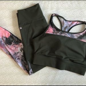 Fabletics Sports Bra And Legging Set